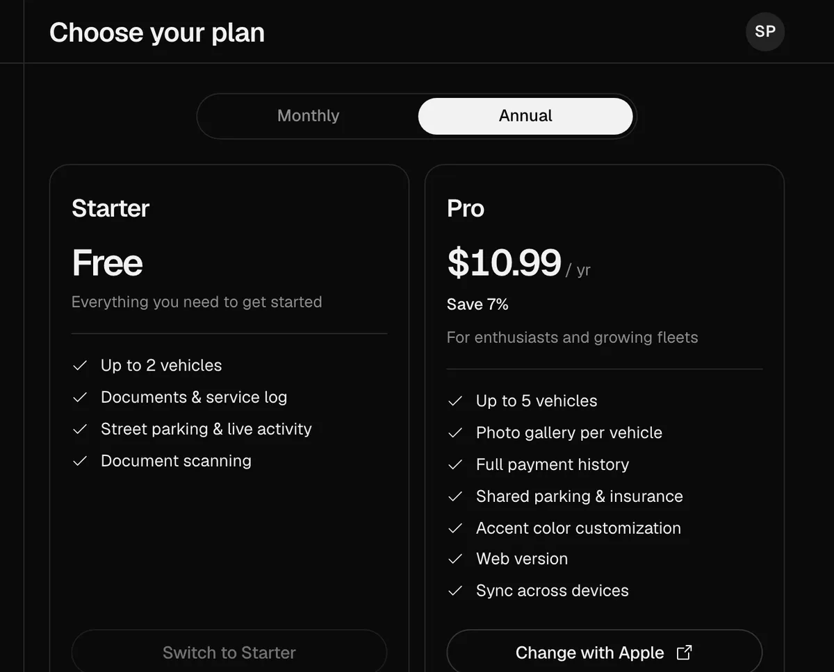 Choose your plan on the web, on a computer