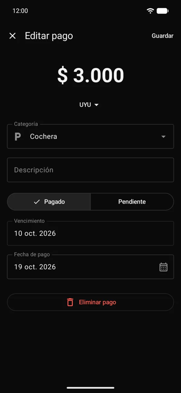 Un pago del Archivo abierto para editarlo