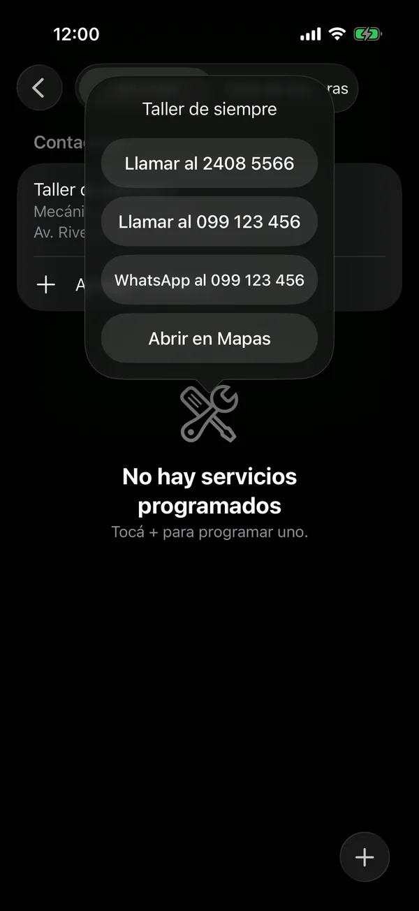 Las formas de contactar a un taller
