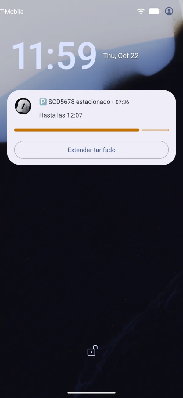 Con menos de 10 minutos, en naranja y con Extender tarifado