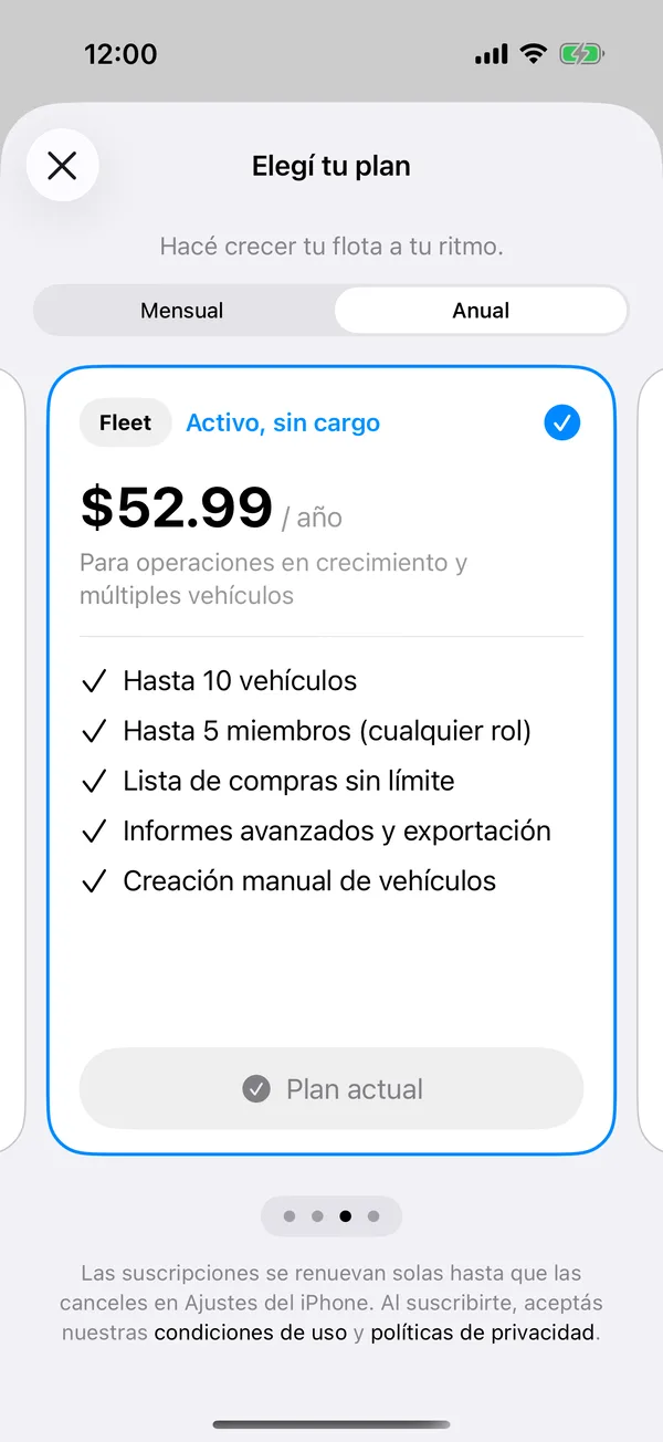 Escolha seu plano, com um cartão para cada plano
