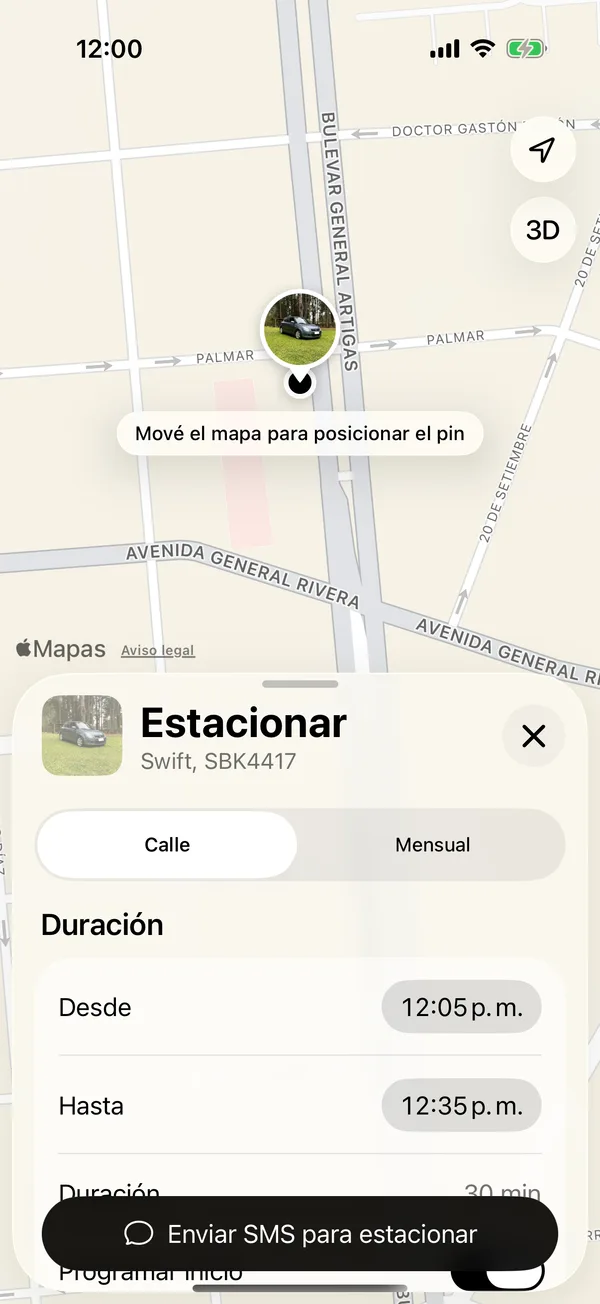 El formulario con Programar inicio, Desde y Hasta