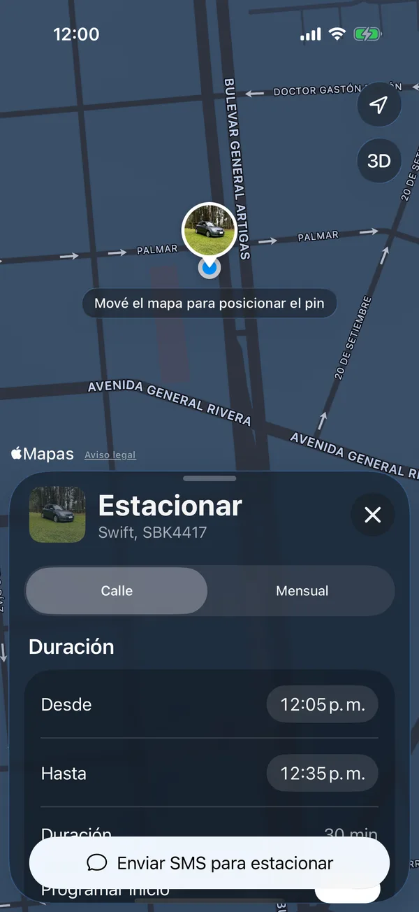 El formulario con Programar inicio, Desde y Hasta